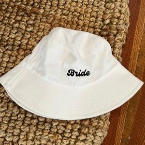 Bride bucket hat worn once